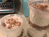 No-bake lime cheesecake shooters