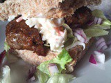 Spicy Burger and Chunky Chips