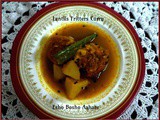 Lentils Fritters Curry | Matar Daler Borar Dalna