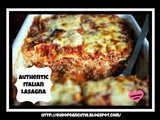 Authentic Italian Lasagna