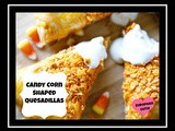 Candy Corn Shaped Quesadillas