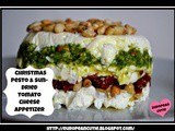 Christmas Pesto & Sun-Dried Tomato Cheese Appetizer