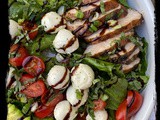 Summertime Chicken Avocado Caprese Salad