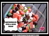 Watermelon Feta & Olive Salad