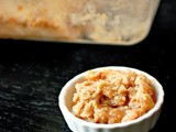 Apple crisp with oatmeal streusel