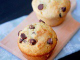 Bakery style chocolate chip muffins