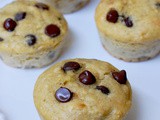 Banana chocolate chip Greek yogurt muffins