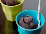 Bittersweet chocolate sorbet