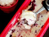 Blueberry lemon curd ice cream