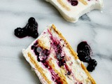 Blueberry lemon icebox cake