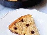 Brown butter salted chocolate chip skillet cookie