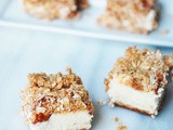 Caramel apple pie cheesecake bars