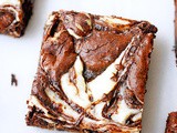 Cheesecake swirled brownies