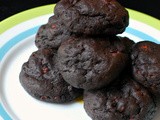 Chocolate and cacao nib cookies