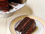 Chocolate caramel sea salt cake