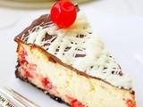 Chocolate cherry cheesecake