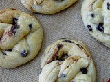 Chocolate chip brioche pretzels