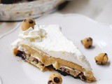 Chocolate chip cookie dough cream pie