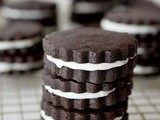 Chocolate cream sandwich cookies