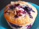 Chocolate milk blueberry muffins