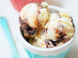 Chocolate mint brownie ice cream