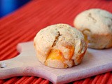 Chunky peach and apple snack cake (or muffins) and a giveaway