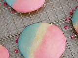 Colored black and white cookies