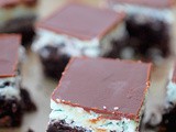 Cool mint dessert (chocolate mint brownies)