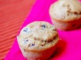 Cranberry spiced acorn squash muffins