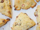 Cranberry white chocolate scones