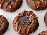 Dorie's chocolate thumbprint cookies with fruit jam