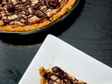 Double peanut butter cheesecake pie