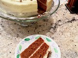 Fall spice cake with cream cheese frosting