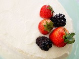 Fresh berry chantilly cake