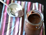 Healthy chocolate pudding or mousse