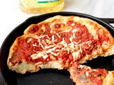 Healthy deep dish pizza crust