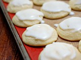 Lemon ricotta cookies with lemon glaze