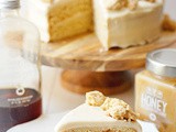 Maple cake with honey cream cheese frosting {Giveaway}