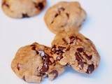 Nutella stuffed brown butter sea salt chocolate chip cookies