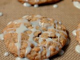 Old fashioned iced oatmeal cookies