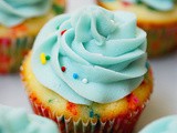 One bowl Funfetti cupcakes