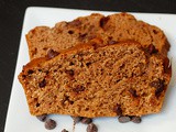 One bowl Greek yogurt pumpkin chocolate chip bread