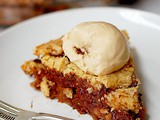 One bowl toffee chocolate chip cookie pie