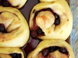 Overnight blueberry sweet rolls