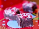 Peppermint chunk fudge