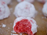 Peppermint snowball cookies