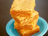 Pumpkin cookie butter blondies