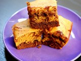 Pumpkin swirl brownies