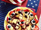 Red white and blue cheesecake