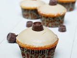 Salted triple caramel cupcakes